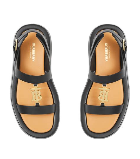 burberry tb leather sandals|Burberry sandals women's sale.